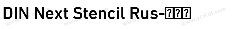 DIN Next Stencil Rus字体转换